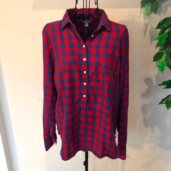 J. Crew Factory Popover Long Sleeve Collared Shirt - Picture 4 of 8